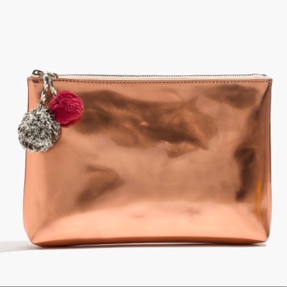 Madewell Handbags - MADEWELL small pom-pom zip pouch